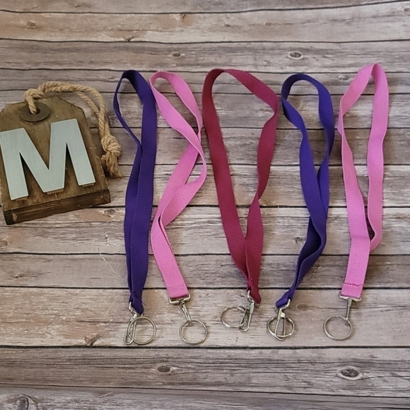 Multi color lanyards-Set of 5 - Picture 1 of 3